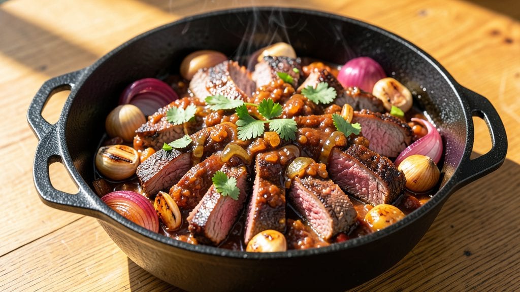 Brisket Recipe With Chili Sauce, Onion, and Soup Mix: Smoky-Sweet One-Pan Magic
