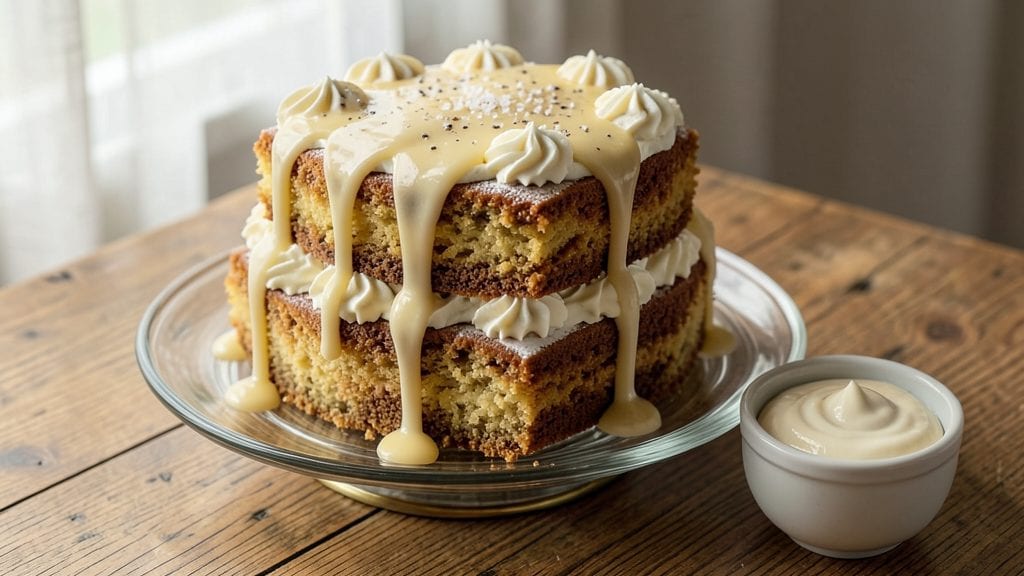Classic Vanilla Butter Cake With Buttermilk Sauce Recipe: Layered Richness and Smooth Drizzle