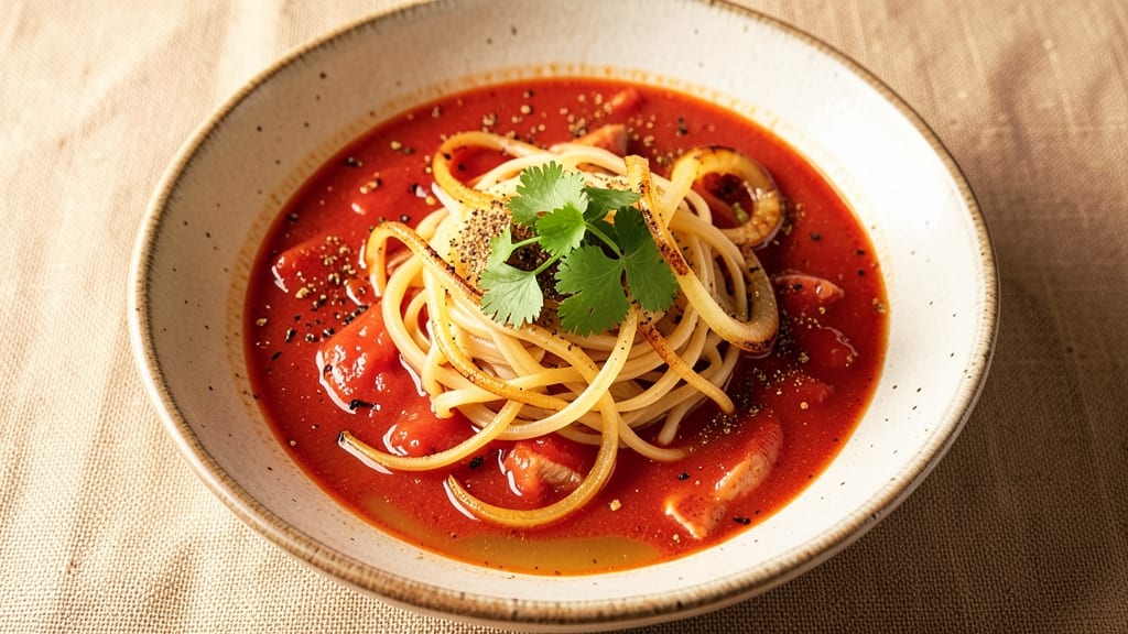 Fideo Soup Recipe with Tomato Sauce: Al Dente Noodles in Rich, Savory Tomato Broth