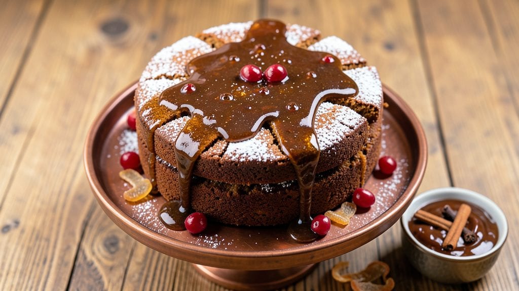 Gingerbread Cake With Sauce Recipe: Warm Spice and Creamy Drizzle Combo