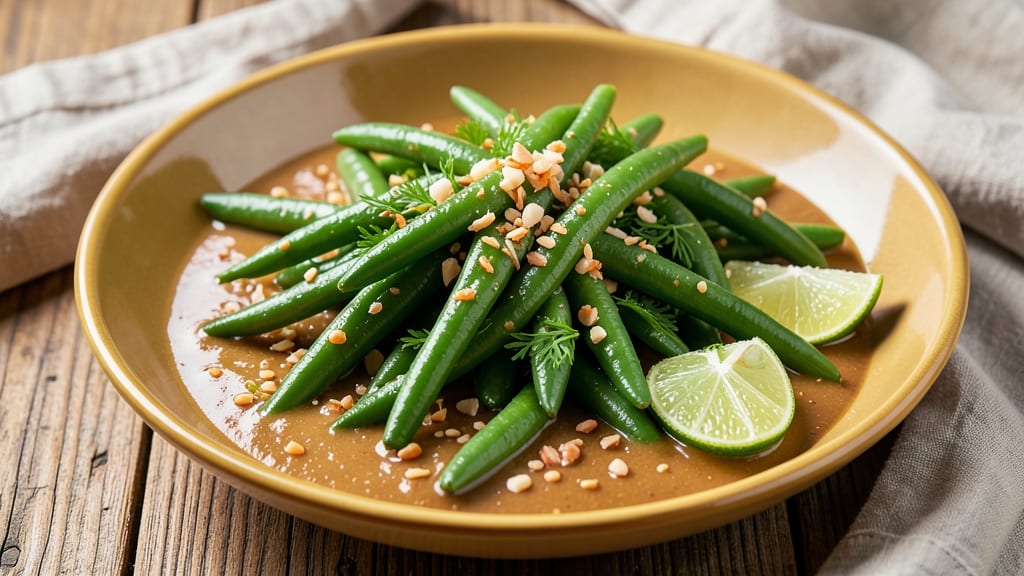 Gordon Ramsay Green Beans with Peanut Sauce Recipe: Crisp-Tender Stems and Nutty Richness