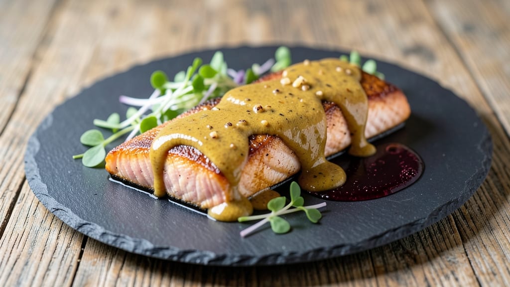 Salmon With Mustard Sauce Recipe: Bold Dijons and Herbs in 20 Minutes