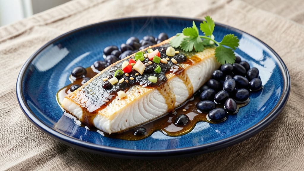 Steamed Fish Fillet With Black Bean Sauce Recipe: Silky Sauce and Flaky Fish Harmony
